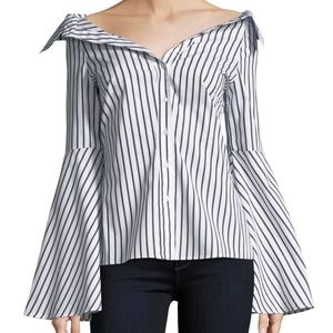 Caroline Constas Persephone Blouse SZ S